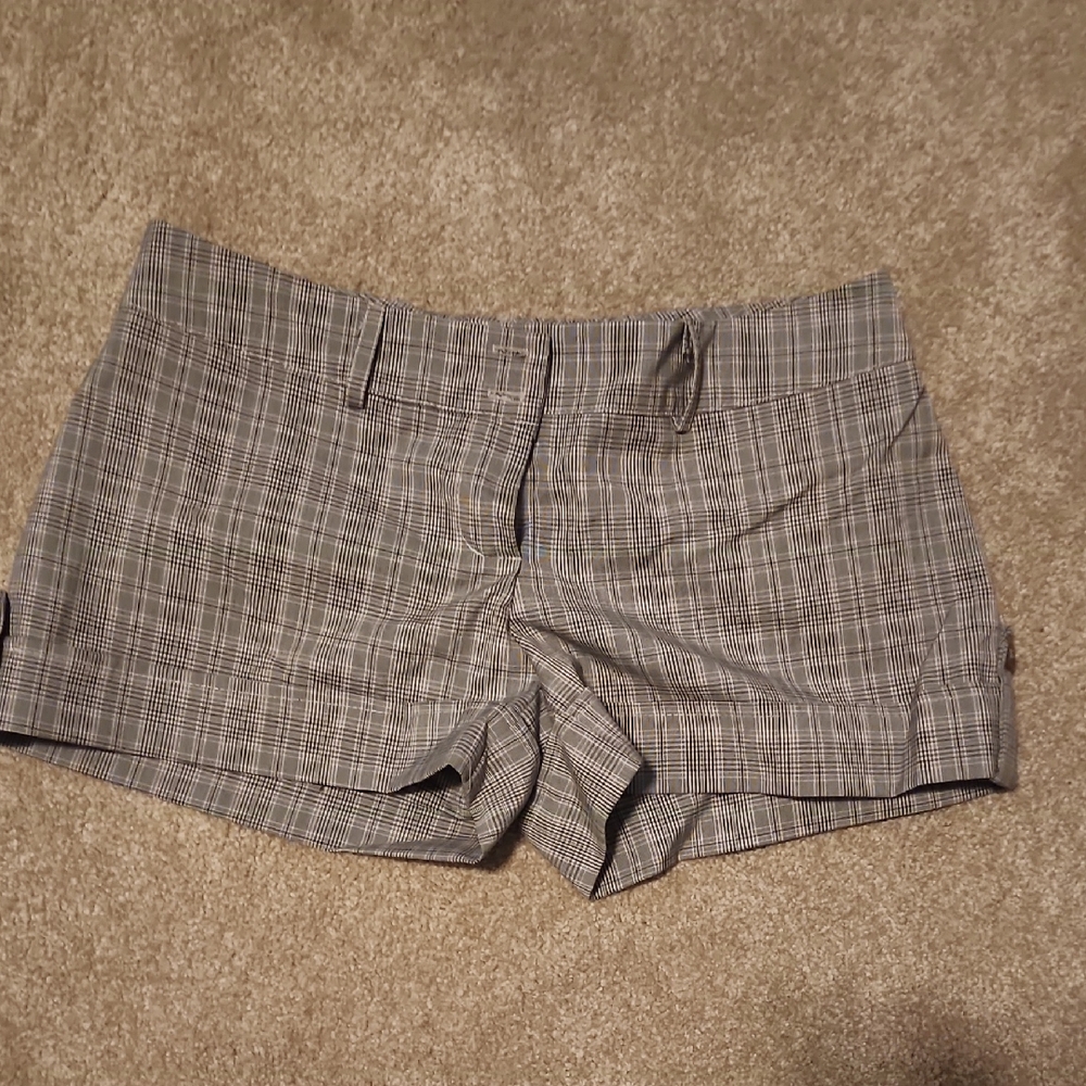 Urban Behavior Women's Black and White Plaid Shorts